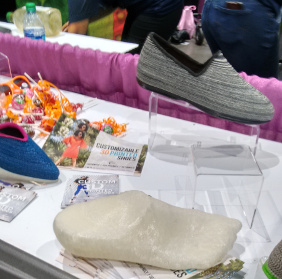 2017 Women's Expo - 3D printed shoes closeup